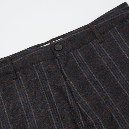 Military Chino Twist Wool - Brown Check