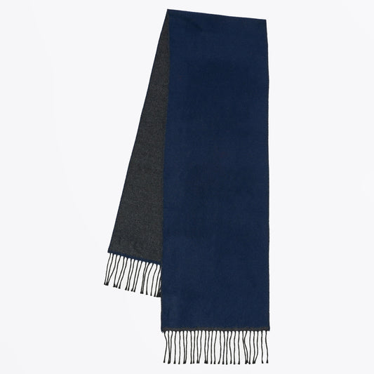 - Double Sided Scarf - Navy/Charcoal