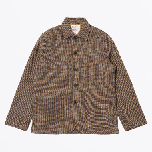 - Bakers Harris Tweed Plaid Jacket - Brown