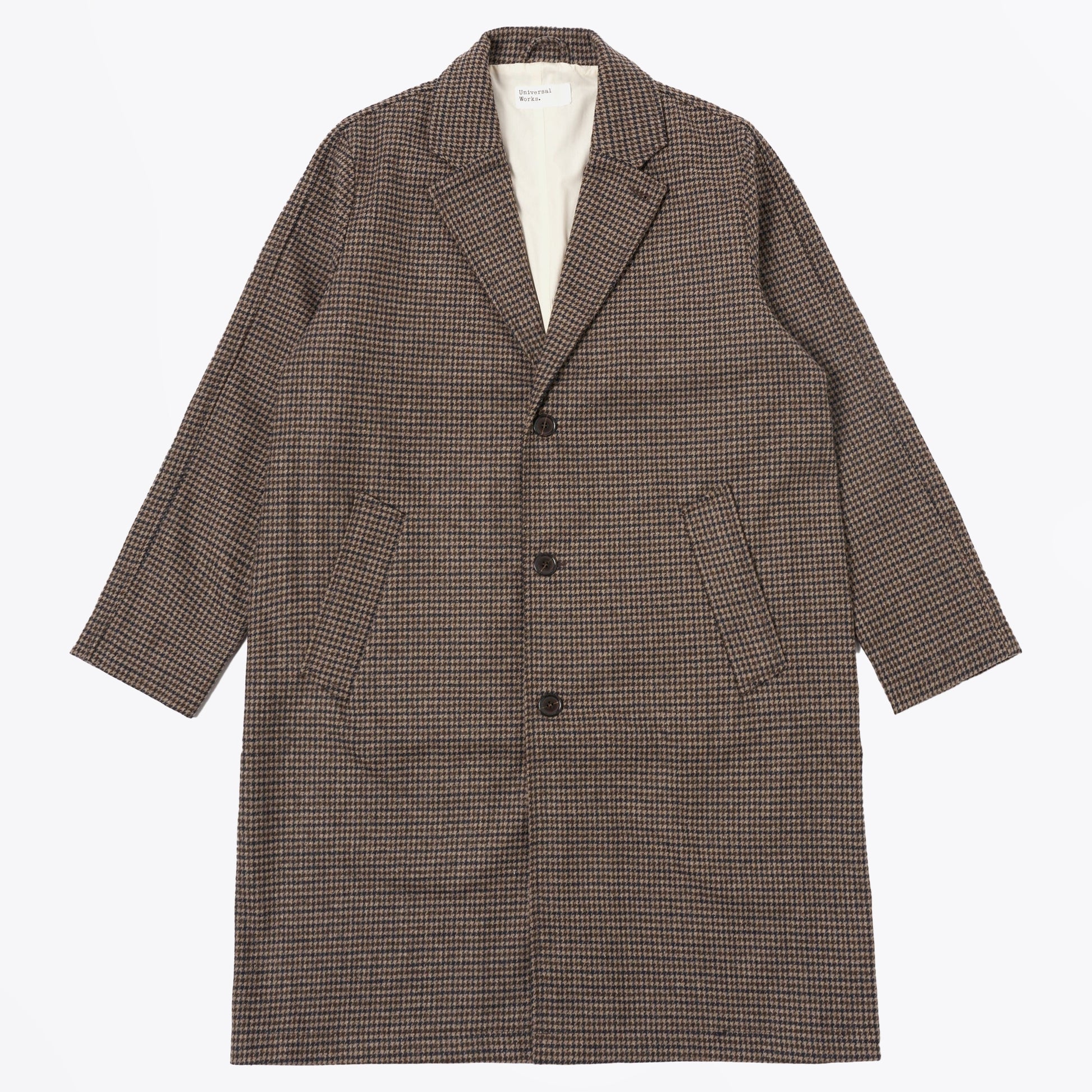 Universal Top Coat Carde Tweed - Stone/Navy