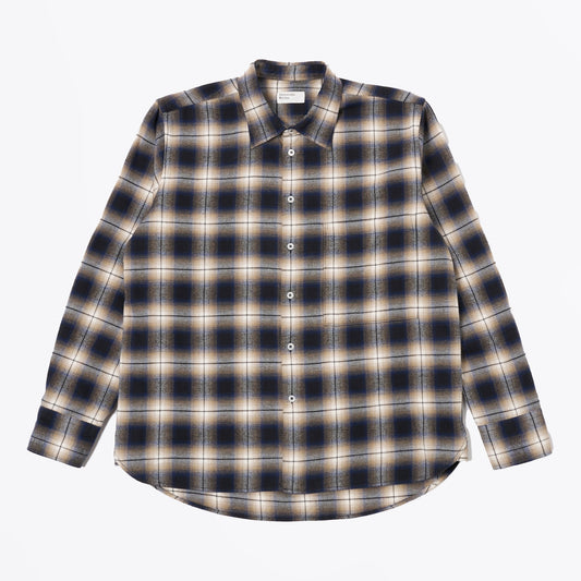 - Square Pocket Wyoming Shirt -Navy