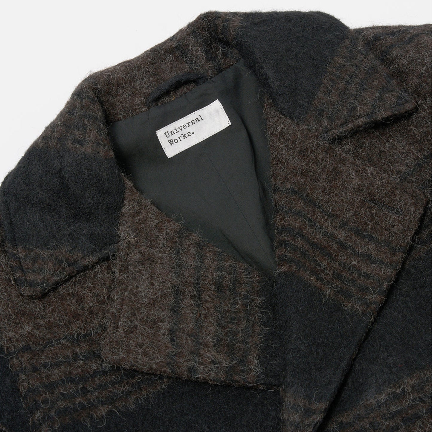 - Pea Recycled Alpaca Coat - Brown/Black