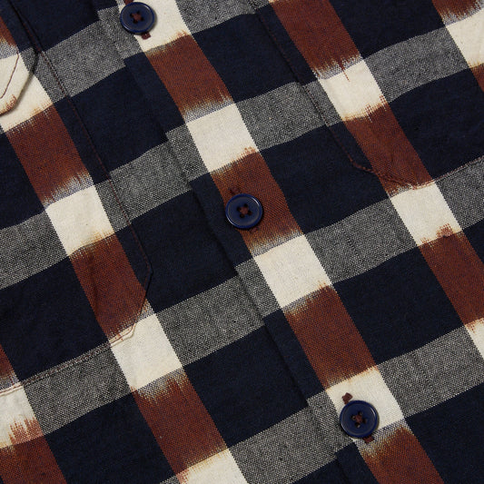 - Utility Check Shirt  - Brown/Navy