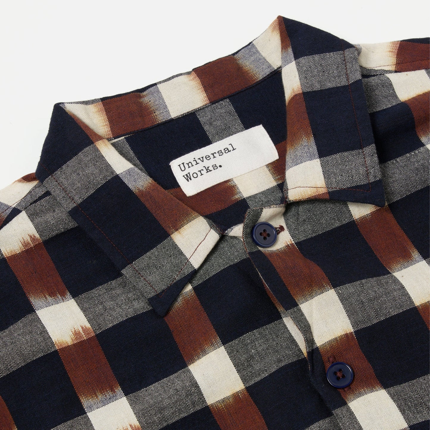 - Utility Check Shirt  - Brown/Navy