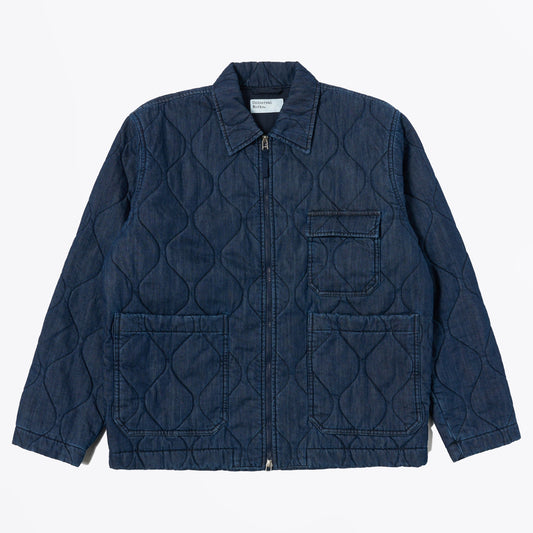 Gower Quilt Denim Jacket - Indigo