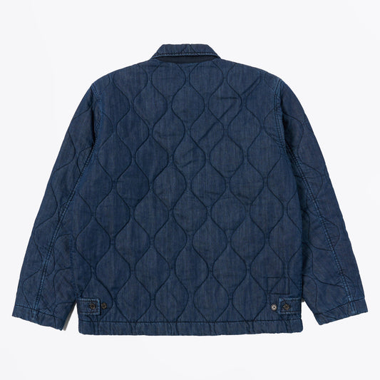 Gower Quilt Denim Jacket - Indigo