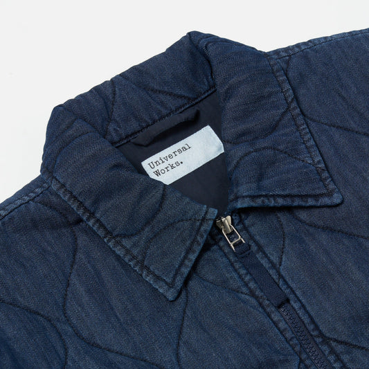 Gower Quilt Denim Jacket - Indigo