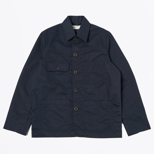 Merchant Brushed Polytech Jacket - Navy