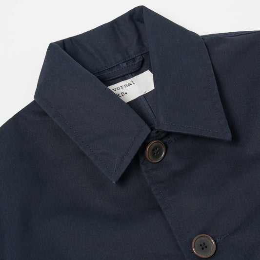 Merchant Brushed Polytech Jacket - Navy