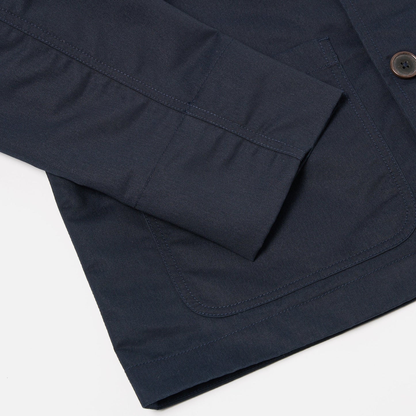 Merchant Brushed Polytech Jacket - Navy