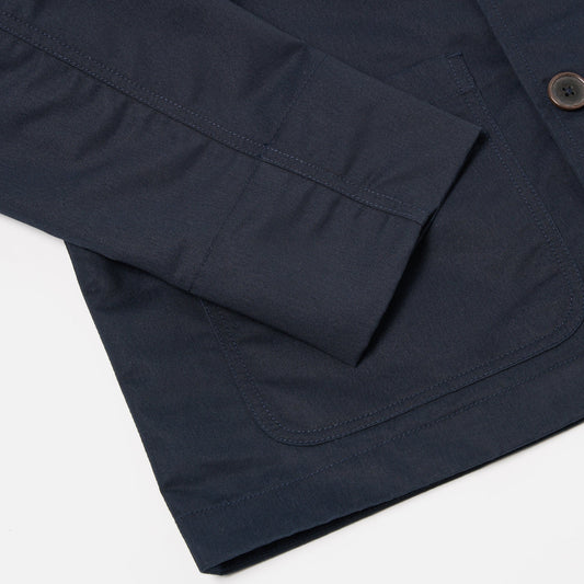 Merchant Brushed Polytech Jacket - Navy