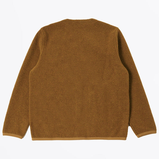 - Cardigan Wool Fleece - Mustard