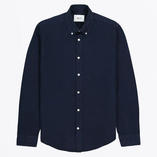 - Arne Oxford Shirt - Navy Blue
