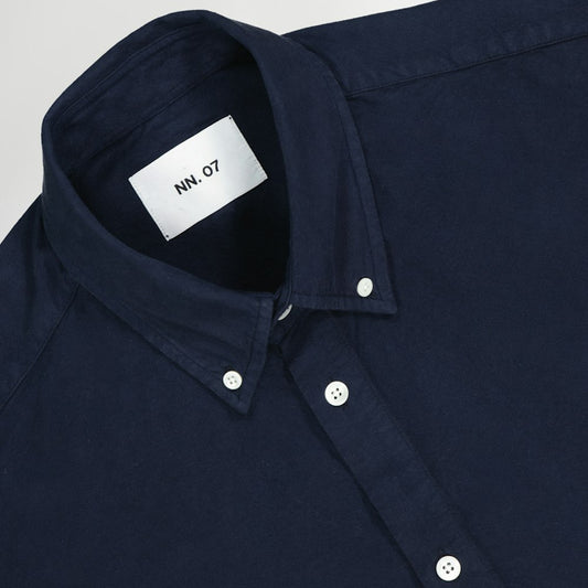 - Arne Oxford Shirt - Navy Blue