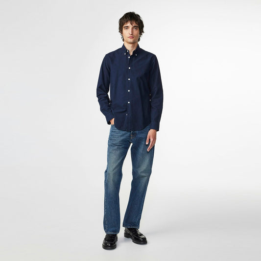 - Arne Oxford Shirt - Navy Blue