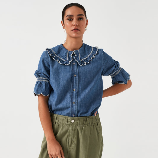 - Daisy Blouse - Indigo Denim