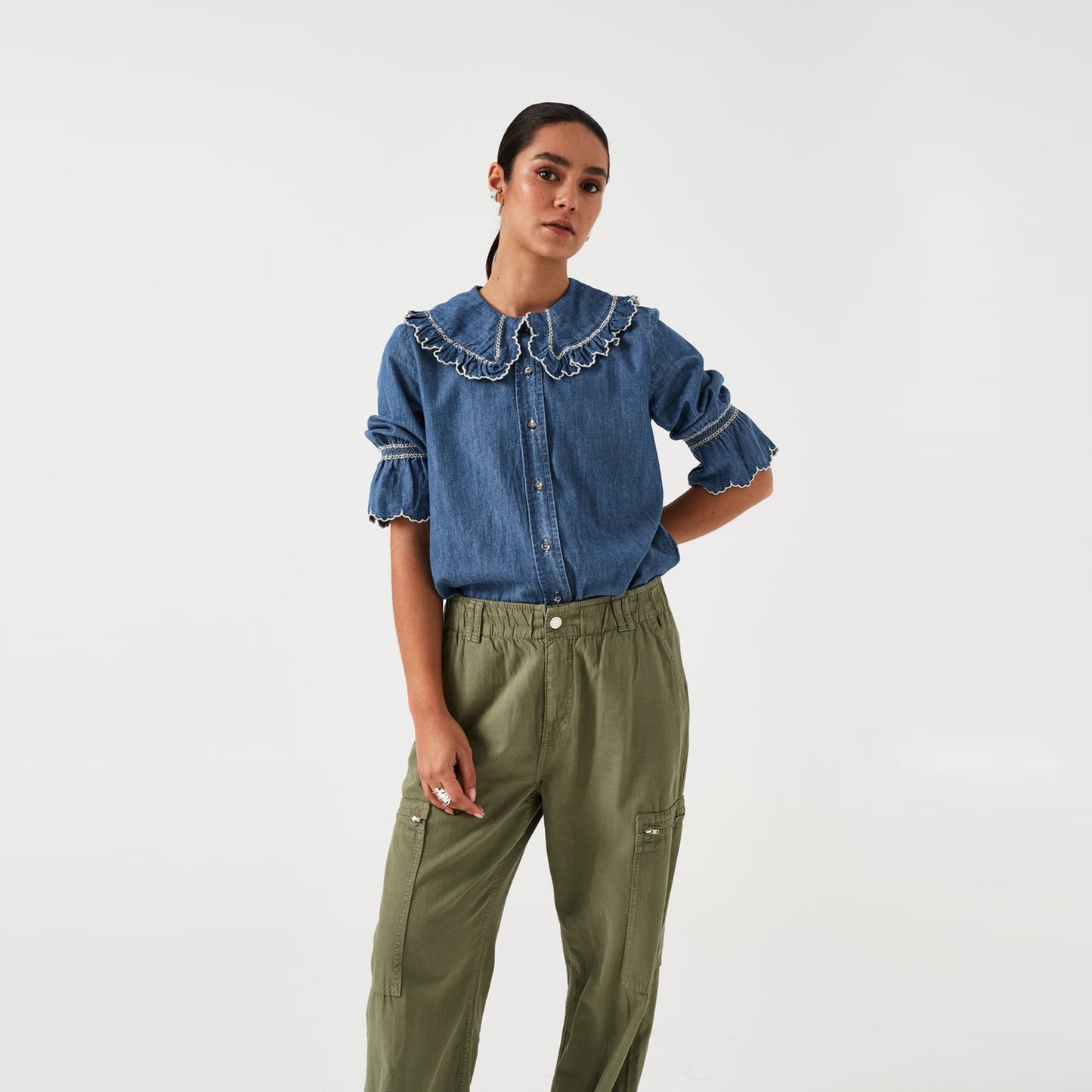 - Daisy Blouse - Indigo Denim