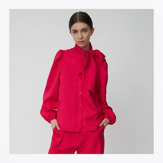 - Bow Tie Shirt - Wild Cherry