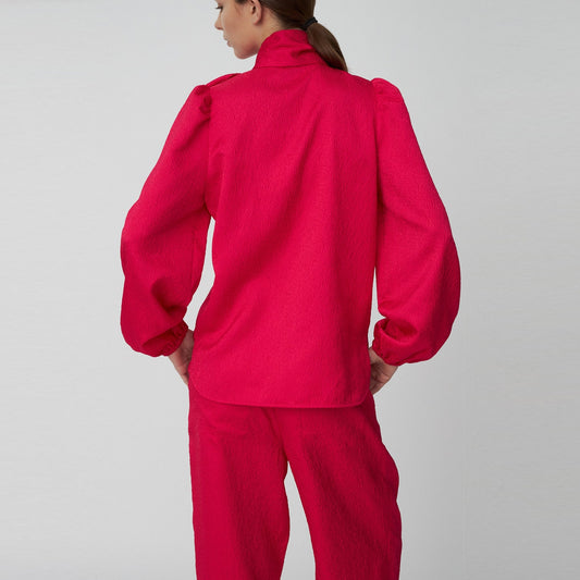 - Bow Tie Shirt - Wild Cherry