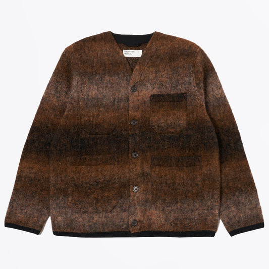 - Ombre Fleece Cardigan - Brown