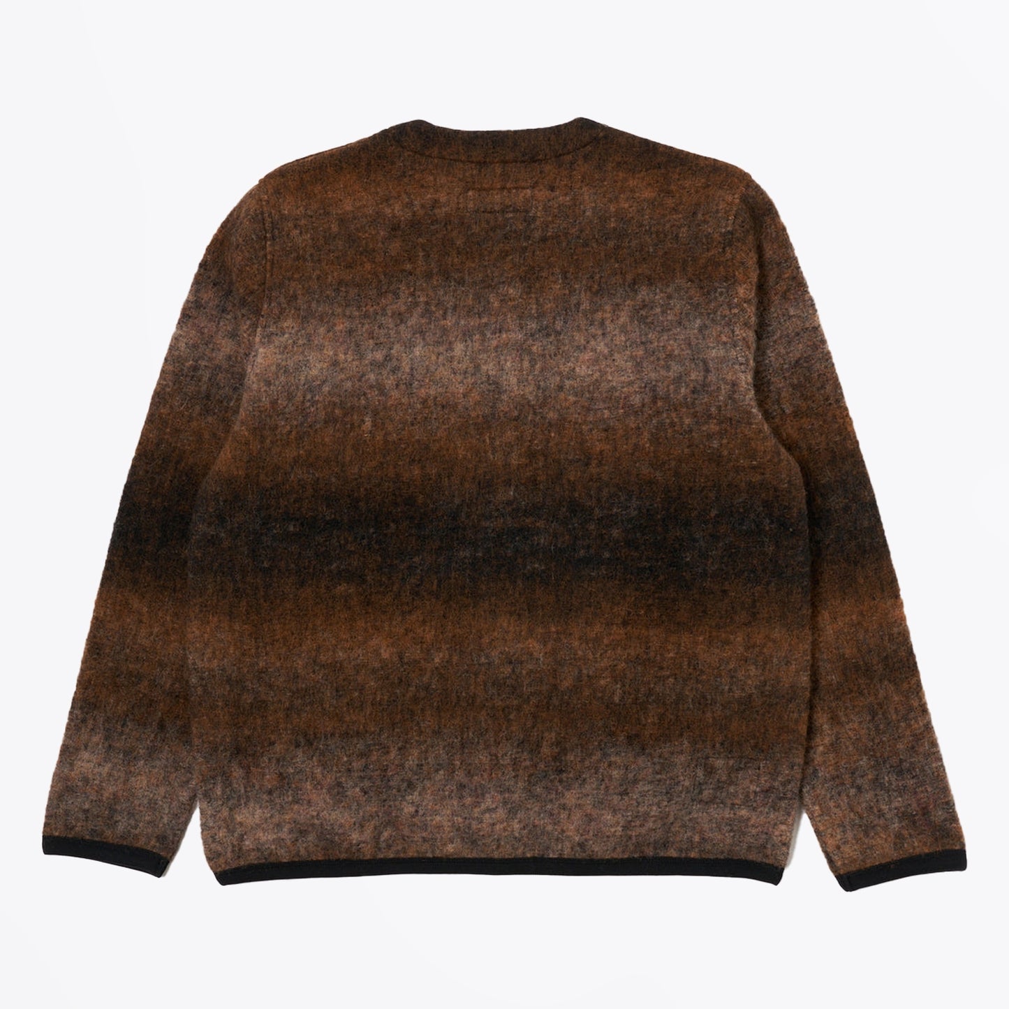 - Ombre Fleece Cardigan - Brown