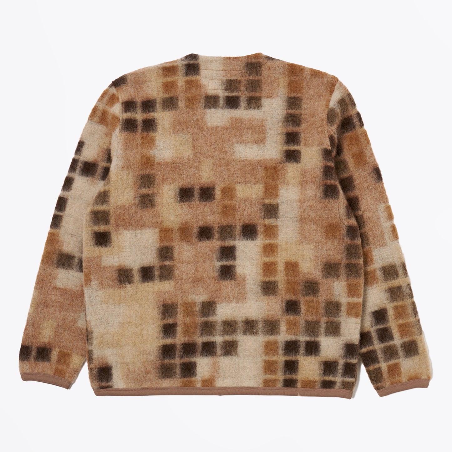 - Mosaic Fleece Cardigan - Sand
