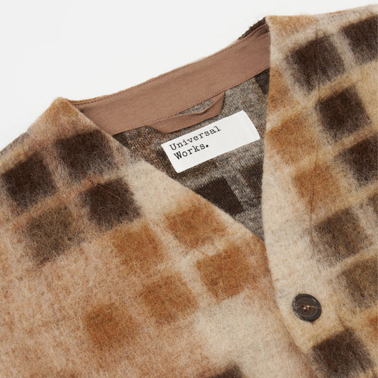 - Mosaic Fleece Cardigan - Sand