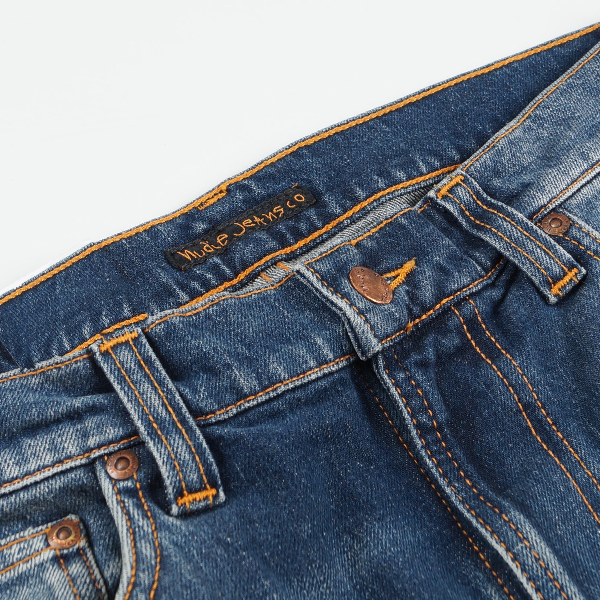 Nudie Lean Dean Jeans - Troubled Sea