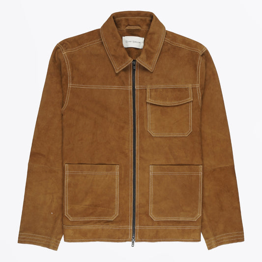 - Suede Hardwick Jacket - Tan
