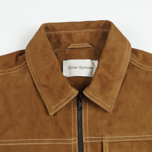 - Suede Hardwick Jacket - Tan