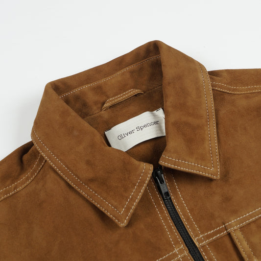 - Suede Hardwick Jacket - Tan