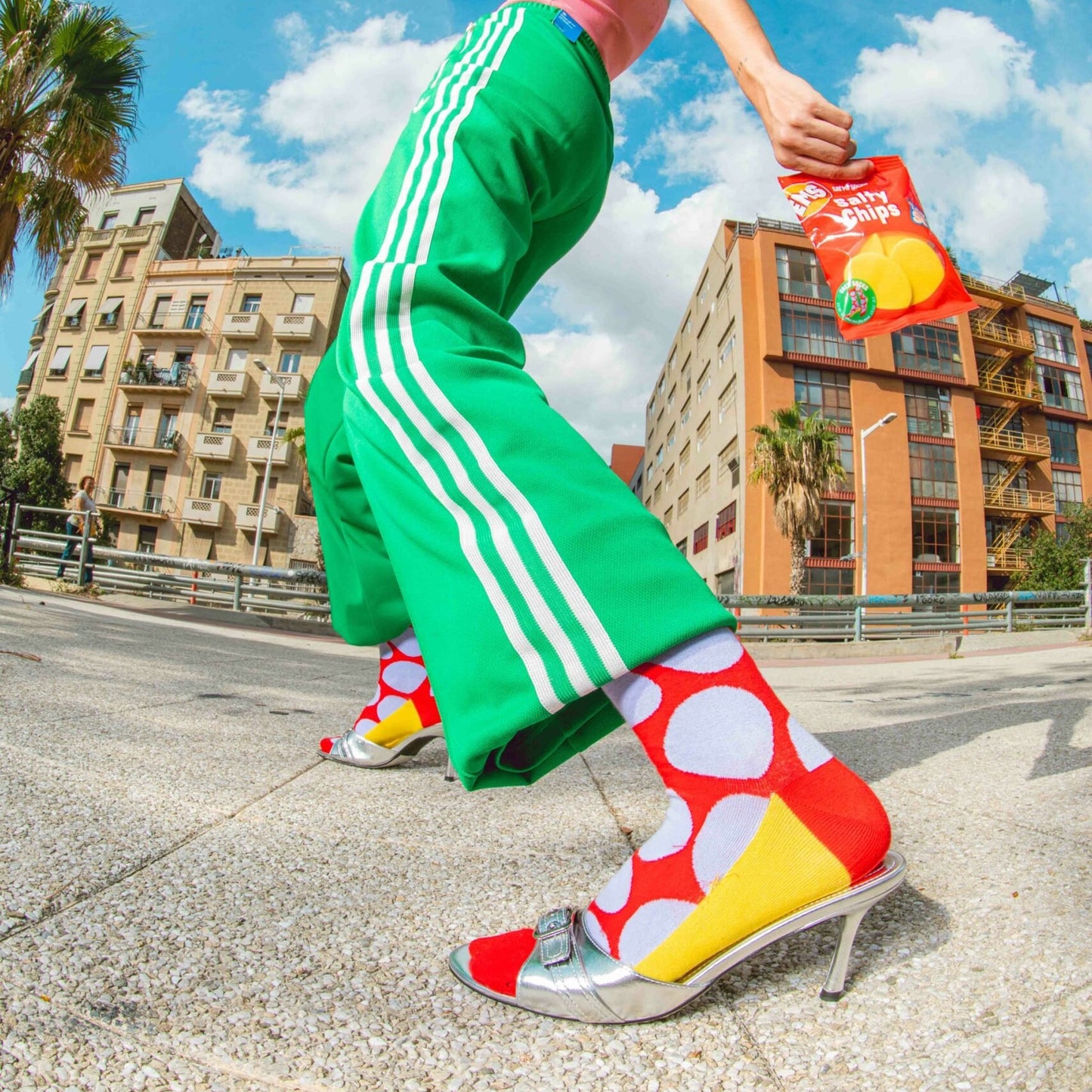 - Salty Chips Red Socks