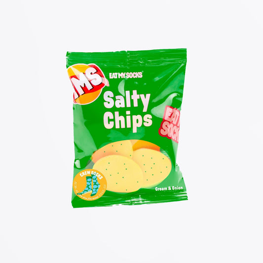 - Salty Green Chips Socks