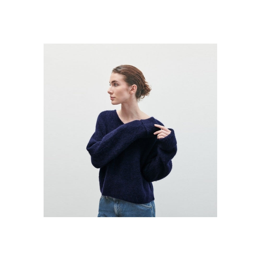 American East Pullover - Navy Melange