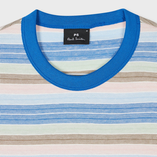 - Pastel Multi Yarn-Dye Stripe T-Shirt