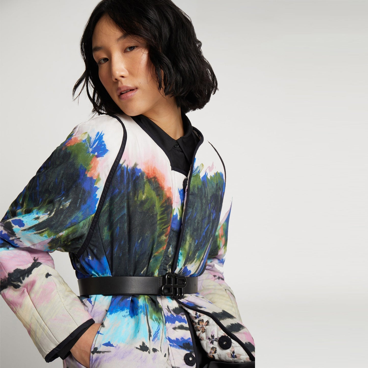 - Saiko Reversible Jacket - Grey/Multi