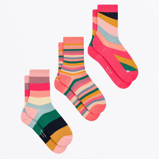 - Swirl Socks 3-Pack