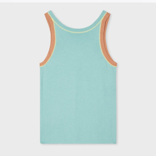 - Knitted Vest - Blue