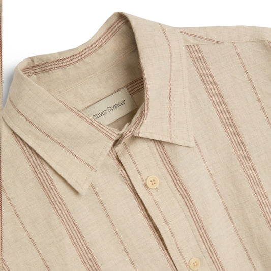 - Atlanta Long Sleeve Shirt Clemence - Sand/Rust