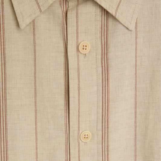- Atlanta Long Sleeve Shirt Clemence - Sand/Rust
