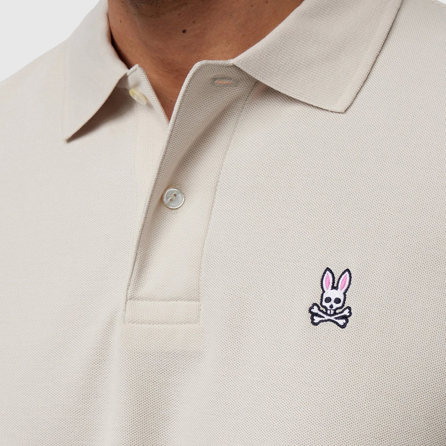 - Classic Pique Polo - Natural Linen