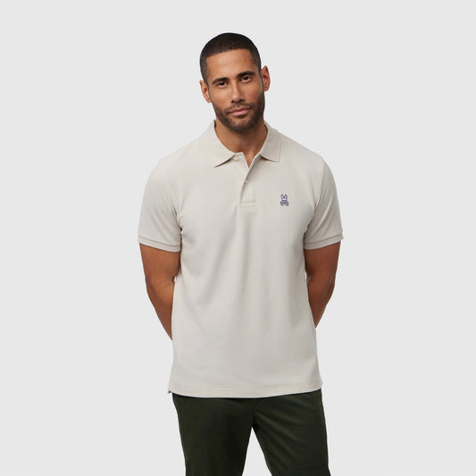 - Classic Pique Polo - Natural Linen