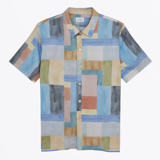 - Casual Fit Short Sleeve Shirt - Multi