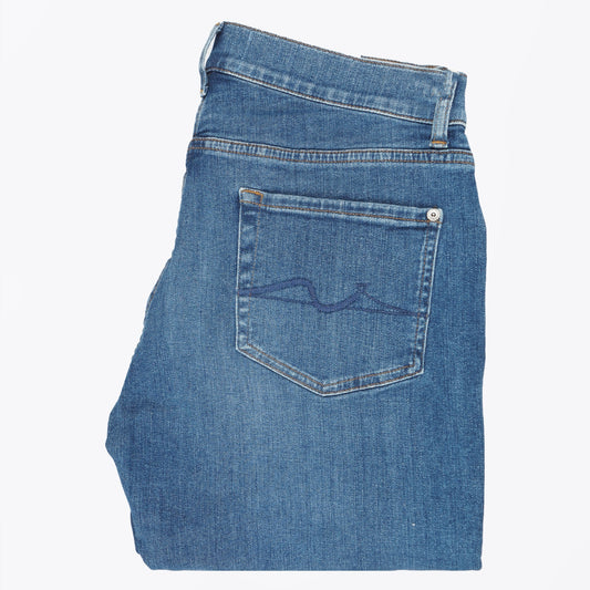 - Slimmy Tapered Jeans - Mid Blue