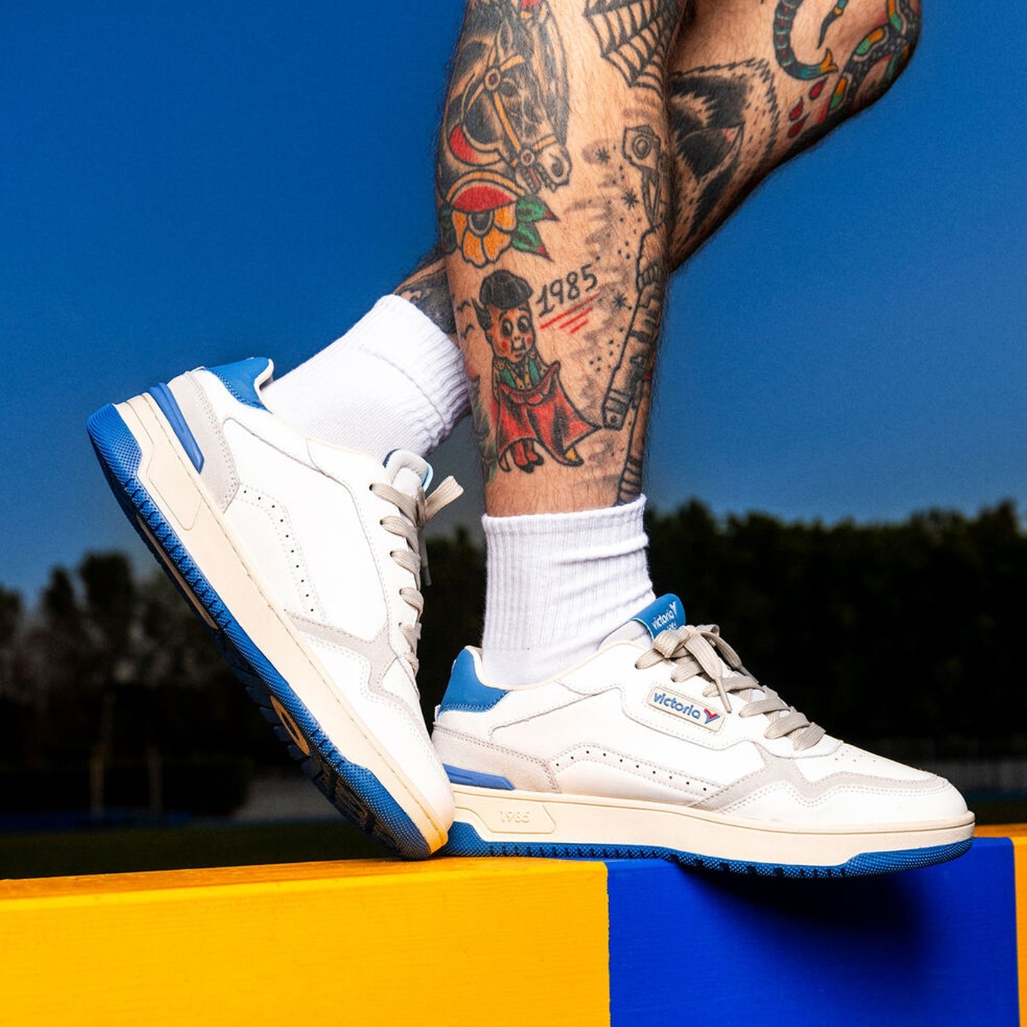 - C80 Sport Colour Classic Sneakers -Azul