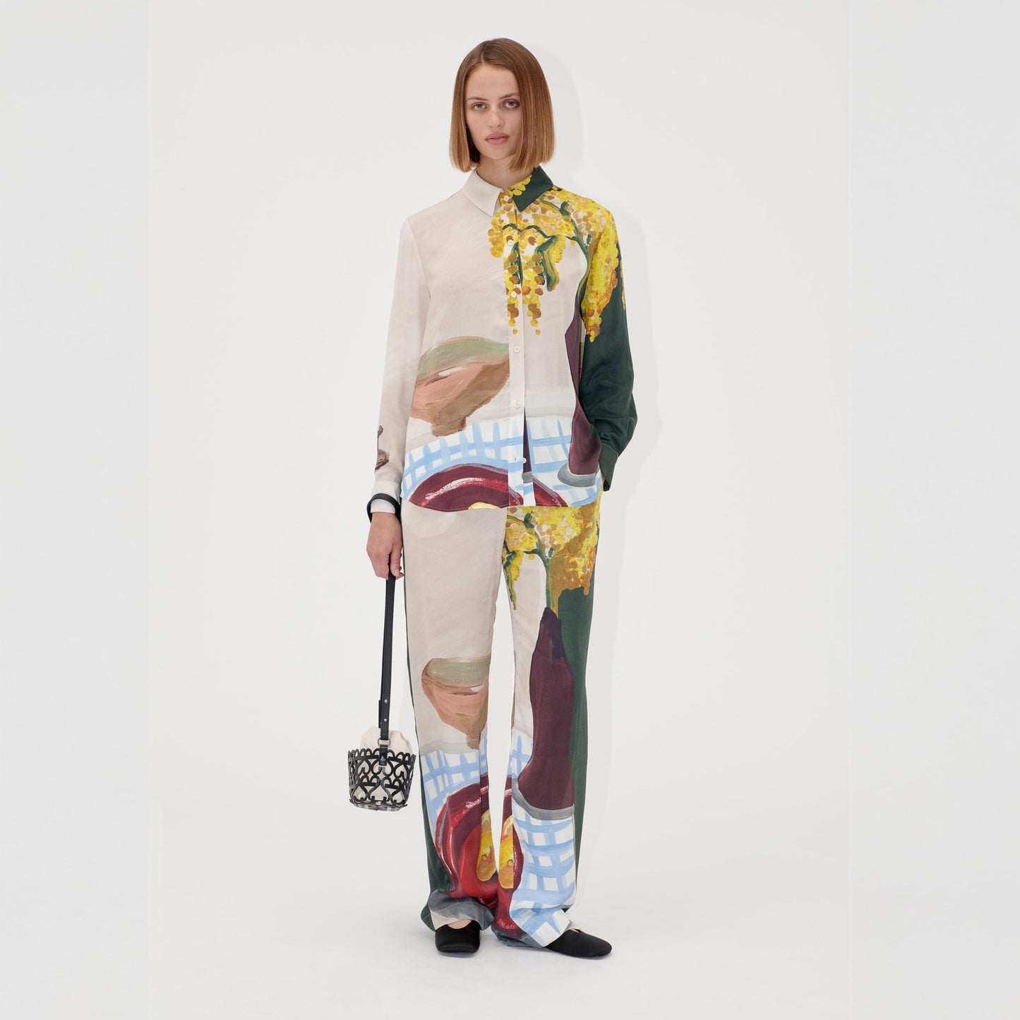 - Viscose Pants - Lemons On A Plate