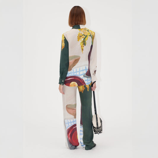 - Viscose Pants - Lemons On A Plate