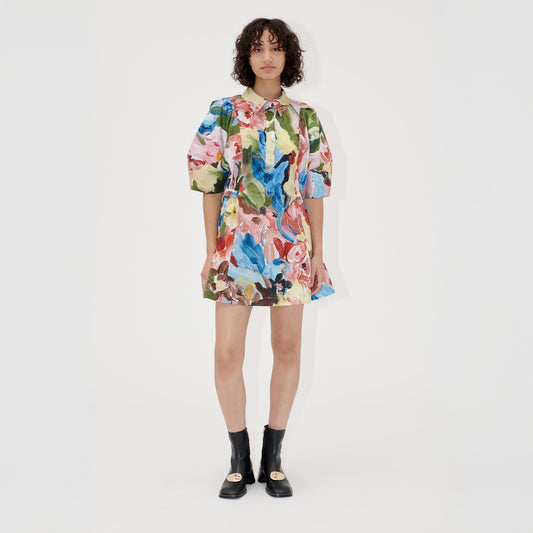 - Cotton Mini Dress - Loves Me, Loves Me Not