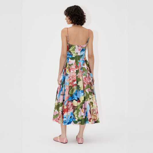 - Cotton Double Strap Dress - Loves Me, Loves Me Not