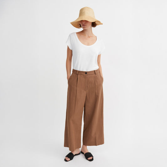 - Emmeri Trousers - Warm Brown